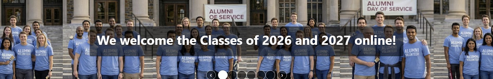 We welcome the Classes of 2026 and 2027 online!